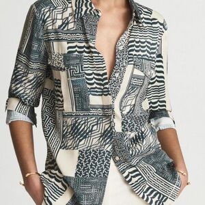Reiss Patterned Blouse